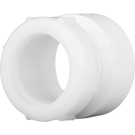 Charlotte Pipe And Foundry 1-1/2'' x 1-1/2'' Hub x Tubular PVC Waste Adapter PVC 00104P 0800HA