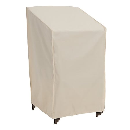 Mr. Bar-B-Q Stacked Chair Cover, 30 in L, 27 in W, 48 in H, Taupe 07839BBGD