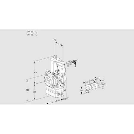 Honeywell Kromschroder VAD125R/NW-25A KS88032690