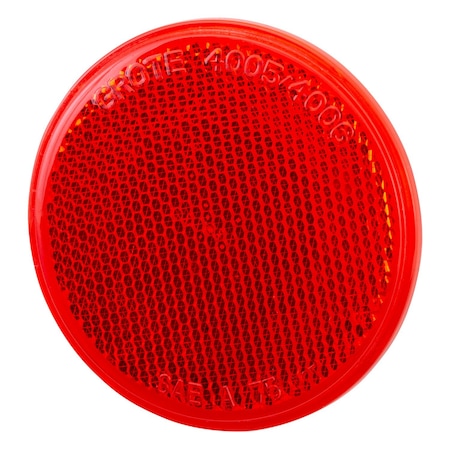 Grote REFLECTOR-3-RED- ROUND STICK-ON 40062
