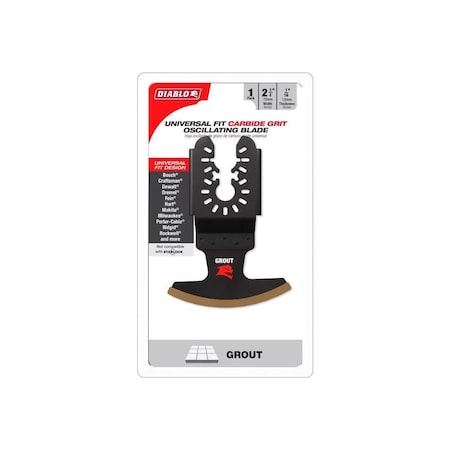 Freud Oscillating Grout Removal Blade 2-3/4in W Carbide Grit Grout DOU16CGX