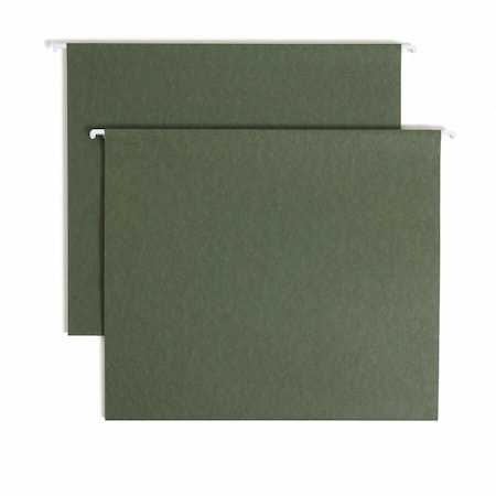 Smead BOX BOTTOM HANGING FILE FOLDERS, LETTER SIZE, STANDARD GREEN, 25PK 64259