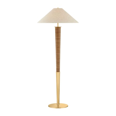 Hudson Valley Lighting Bohicket Floor Lamp in Aged Brass by Cortney Bishop CBL6524-AGB