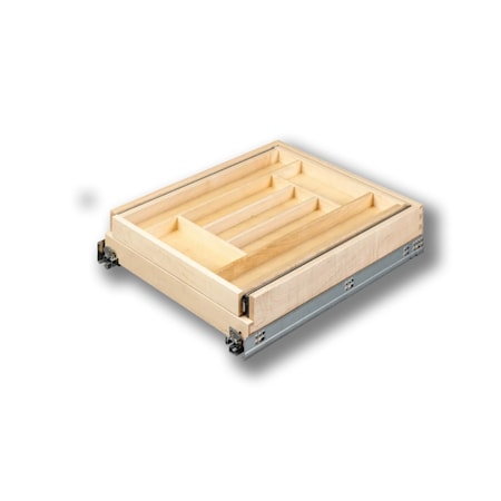 Century Components -FF Wood Silverware Tray Cabinet Drawer Organizer, Double Tier 17-7/8 DTIER175PF
