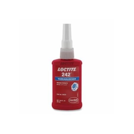 Loctite 242, Threadlocker, Medium Strength, 10 ml, Blue 442-135354