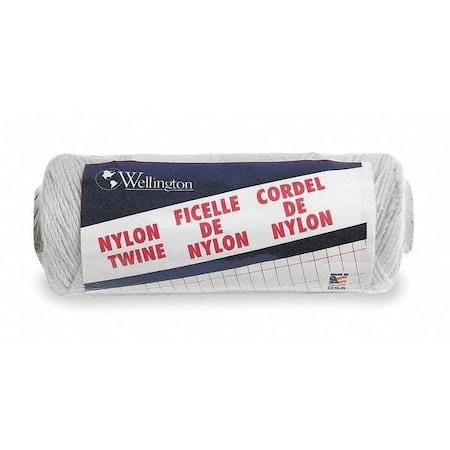 Zoro Select Twine, Nylon, Twisted, 37/64In. dia., 525ftL 5W454
