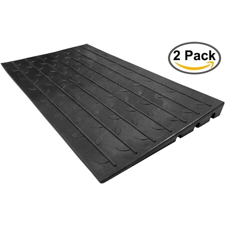 Electriduct Cable Ramp, 2-1/2 in H, 2 ft L, 42-1/2 in W, 3 Channel, Rubber CR-RPS-THR-2.5
