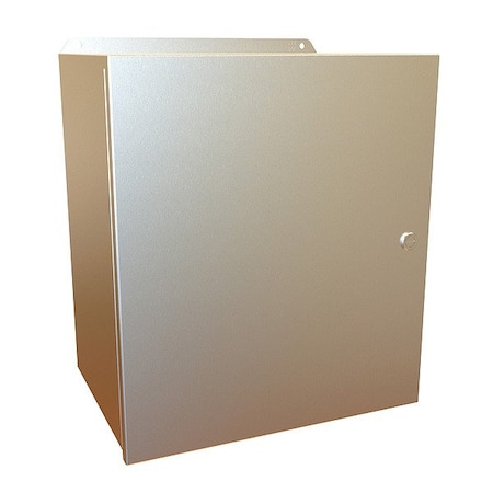 Hammond Latches Electrical Enclosure, 16 in H, 10 in D, 14 in W, 12, 13, 3R, 4, 4X, Stainless Steel EJ161410SS