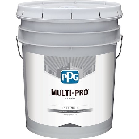 Ppg MULTI-PRO Interior Paint, Flat Sheen, Whiskers, 5 gal 47-187/05