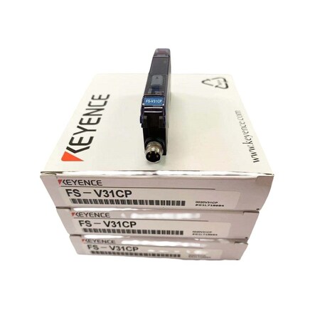 Keyence Digital Fiber Optic Sensor, Amplifier, M8 Conn, Main Unit, PNP FS-V31CP