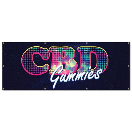 Signmission CDB Gummies, 36 Inch, Banner B-96-30357