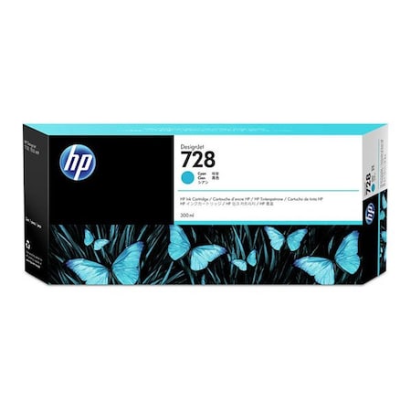 Hp 728 (F9J67A) Cyan Original Ink Cartridge (130 ml) F9J67A
