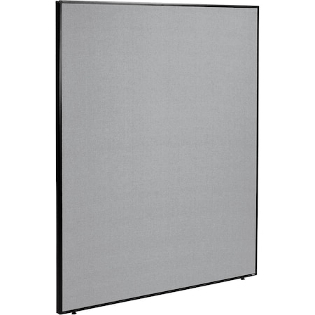 Global Industrial Interion Office Partition Panel, 60-1/4W x 96H, Gray 695790GY