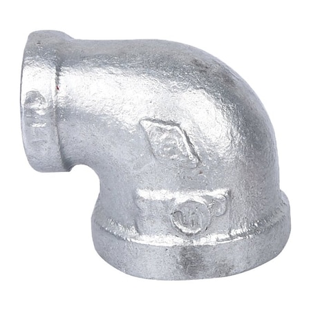 Prosource Reducing Pipe Elbow, 3/4 x 3/8 in, Threaded, 90 deg Angle PPG90R-20X10