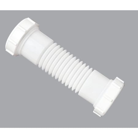 Do It Best 1-1/4'' or 1-1/2'' Wht Plastic Flexible Coupling & Elbow DIB812-15