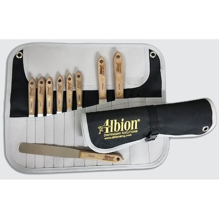 Albion 9-Piece Classic Spatula Set in Tool Wrap 258-G01