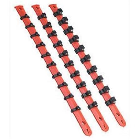 Vim Tools V523 1/4 Inch 3/8 Inch 1/2 Inch Socket Rack Set With Ball Retainers VMV523