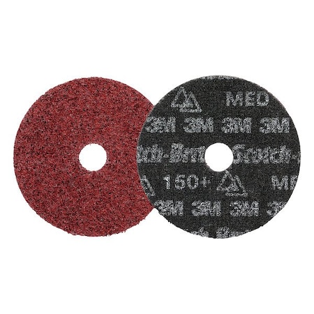 Scotch-Brite Precision Surface Conditioning Disc, Non-Woven, Ceramic, Medium, 50PK 7100359473