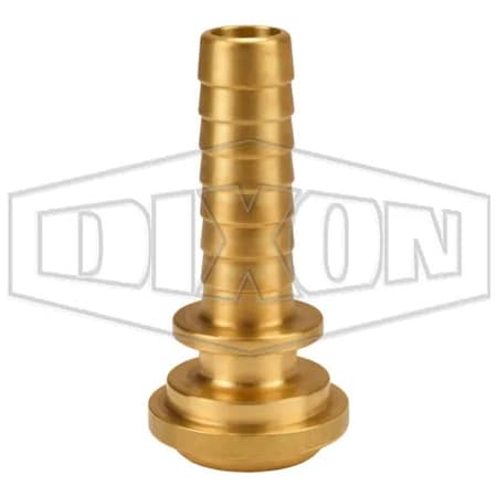 Dixon Boss Ground Joint Stem, 3/4 in, Brass, Domestic BGB6