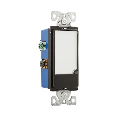 Eaton Wiring Devices Nightlight, 15 A, 120 V, 1 W, LED Lamp, Black 7737BK-BOX