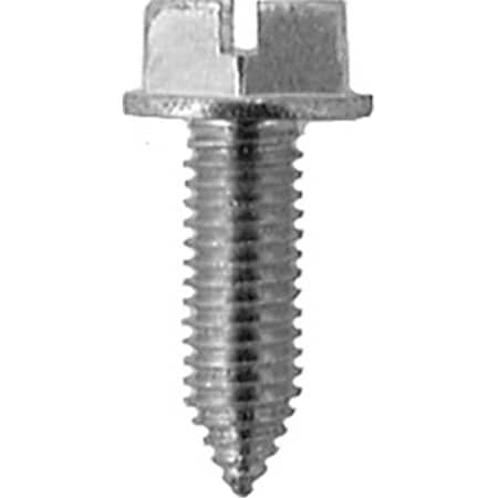 Auveco Pak, Slotted Hex Washer Head Zinc, M6 - 1. 0 X 2. 0 Mm AUV-AP16826