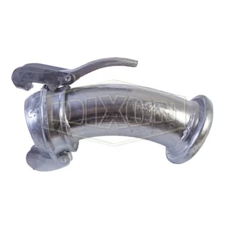 Dixon Type B 45Deg Quick Connect Elbow, 10 in, Female x Male, Steel, Domestic EL31510-45