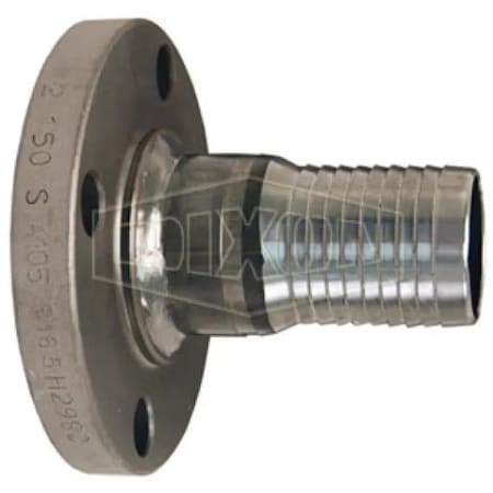 Dixon King Combination Nipple, 6 in x 11-1/2 in L Flange x Hose Shank, Carbon Steel, Domestic FST60