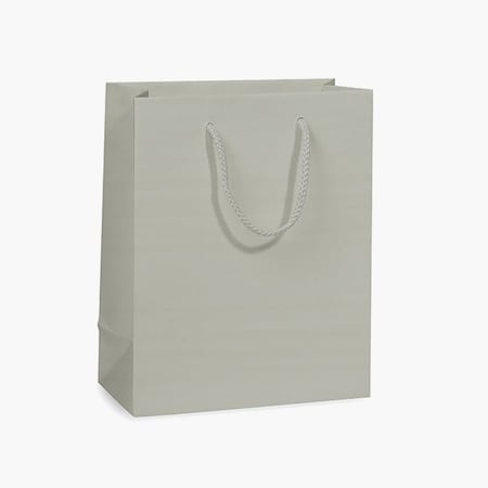 Nashville Wraps Silver Matte Gift Bags, Cub 8x4x10, 100PK MTCBSI