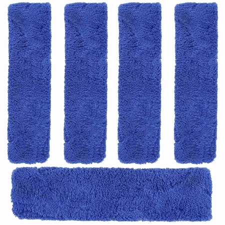 Bison Life 12" Microfiber Replacement Window Cleaning Squeegee Sleeves, 5 Pack Washable Refills BLZ-MFWASL-5