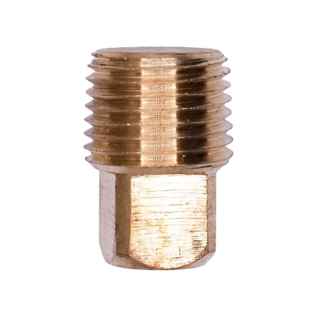 Auveco Brass Square Head Plug 1/8in Pipe Threads, 5PK 291