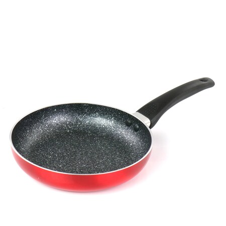 Oster 8 Inch Red Aluminum Non Stick Frying Pan with Bakelite Handle 120767.01