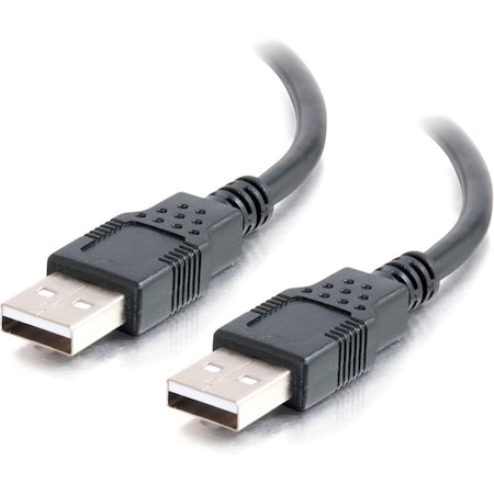 C2G 2M USB 2.0 A MALE TO A MALE CABLE - BLACK 6.6FT 28106