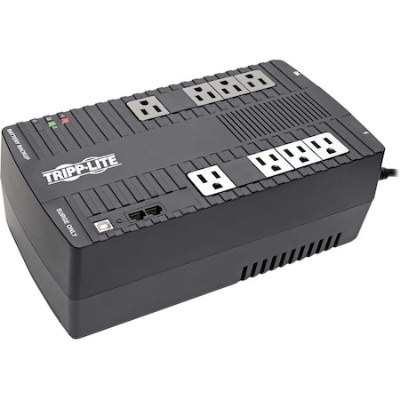 Tripp Lite UPS System, 700VA, Line Interactive, Out: 110/115/120V AC In: 120V AC AVR700U