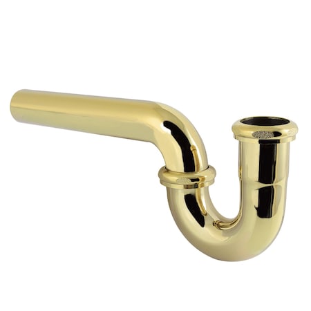 Kingston Brass 1-1/2 in. P-Trap without Flange, 13-1/16 in. Length, 18 Gauge, Polished Brass CC1122