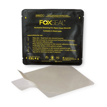 First Voice FoxSeal Chest Seal / Occlusive Dressing active shooter TS-FSOD1