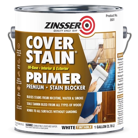 Rust-Oleum Zinsser Mm Xim Krud Kutter Concrobium 1 Gal Zinsser 03501 White Cover-Stain Oil-Based Stain Block Primer (450 VOC) 03608