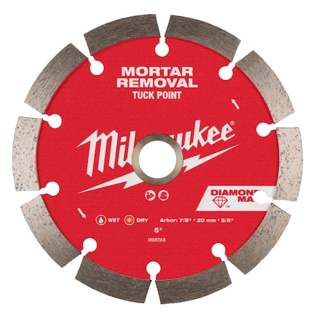 Milwaukee Tool 5" DIAMOND MAX Tuck Point Diamond Blade 49-93-7406
