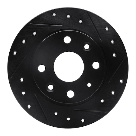 Dynamic Friction Co DFC Brake Rotor - Drilled and Slotted - Black 633-80023R