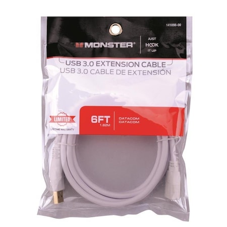 Monster Cable Just Hook It Up 6 ft. L USB Cable Extensions 141098-00