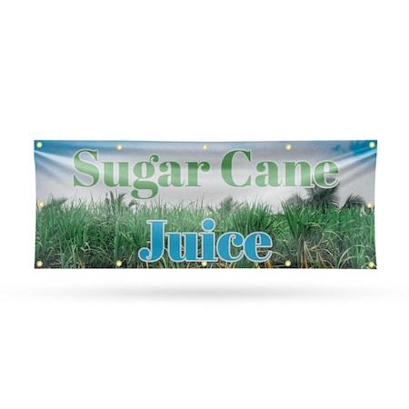 Signmission Sugar Cane Juice, 48 Inch x 120 Inch, Vinyl Banner B-120-30871