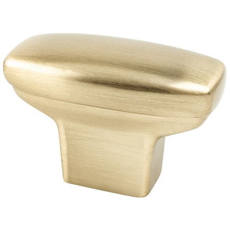 Berenson 1.43 in. Transitional Advantage One Rectangle Knob, Champagne BE9184 10CZ
