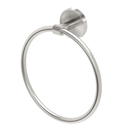 Gatco Sky Towel Ring, Satin Nickel 5562