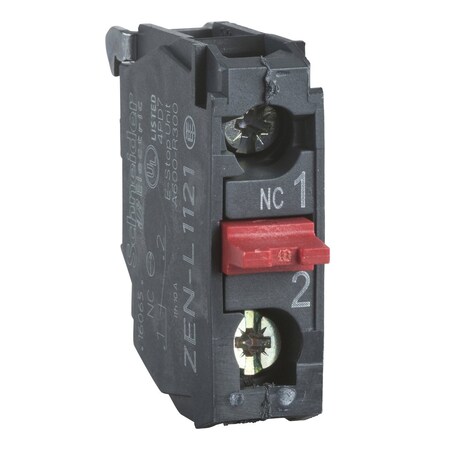 Schneider Electric Contact Blocks, Black, 22 mm Connection ZENL1121TQ