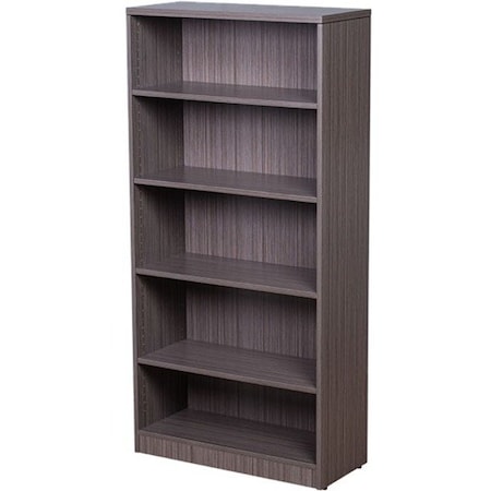 Boss Bookcase, 31"W X14"D X 65.5"H, Driftwood N158-DW