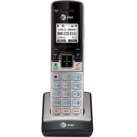 Att AT&T TL90073 Accessory Handset for AT&T TL96273 - 7 Hour Battery Talk Time - Black, Silver TL90073