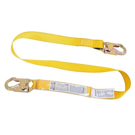 Werner UpGear Series C38000W Lanyard, 310 lb, 6 ft L Line, Polyester Line, Snap Harness Hook C380000W