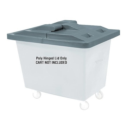 Royal Basket Trucks Hinged Truck Lid, 38" L, 5" H, Gray G08-GRX-LDN