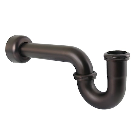 Kingston Brass 1-1/4, or 1-1/2 x 1-1/2 in. P-Trap w/ Box Flange, 13-1/16 in. Length, 18 Gauge, Oil Rubbed Bronze CC4245