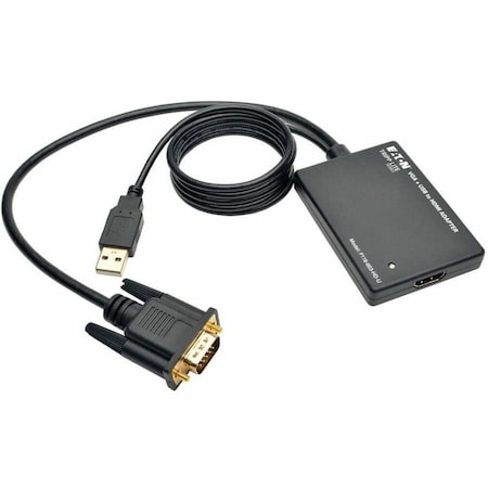 Tripp Lite VGA TO HDMI COMPONENT ADAPTER CONVERTER WITH USB AUDIO POWER VGA TO HDMI 1080P P116-003-HD-U