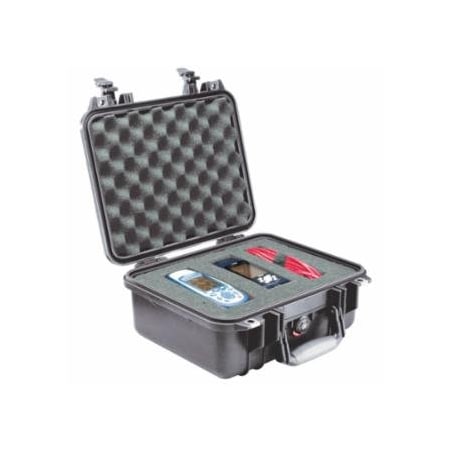 Pelican Protector Case, 0.31 ft³, 13.37 in L x 11.62 in W x 6 in D, Black, with Foam 562-1400-000-110